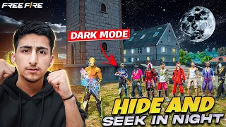 Hide And Seek In Night😱🤣Dark Mode 1 Vs 50 - Free Fire India