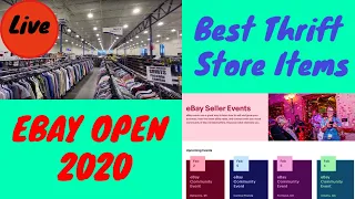 Thrift Store's BEST ITEMS & Ebay Open UPDATE.  LIVE