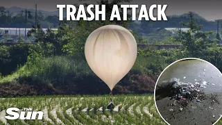 North Korea sends 700 balloons filled with RUBBISH into South in ‘inhuman’ armistice violation