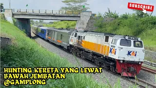 Hunting Kereta yang lewat bawah jembatan @Gamplong