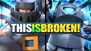 THIS IS 100% BROKEN!! NEW MEGA KNIGHT + MINI PEKKA CYCLE DECK!! Clash Royale Mega Knight Deck