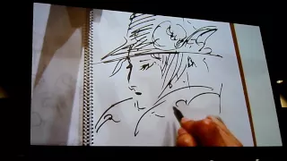 Yoshitaka Amano Drawing at Anime Expo 2016