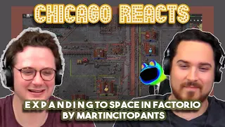 Actors React to E X P A N D I N G to Space in Factorio by martincitopants