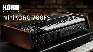 KORG: miniKORG 700FS Synthesizer Sounds Demo