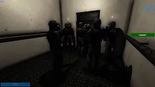 SCP Secret Laboratory Elevator grenade kill