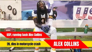 Remembering Alex Collins Former and USFL Running Back Passes Away at 28 in Tragic Motorcycle Crash