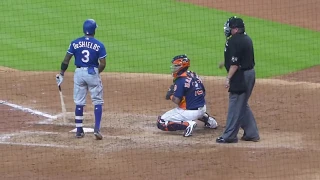 new Cleveland Indians outfielder Delino DeShields at bat...Rangers vs. Astros...7/29/18