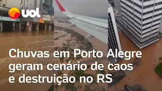 Chuvas no RS: temporal em Porto Alegre alaga centro histórico, rodoviária e rompe portão do Guaíba