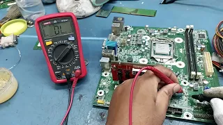 how to repair not powering on condition hp 280 g2 mt desktop motherboard