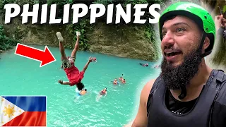 Absolutely Terrified In $40 Canyoneering Activity In Kawasan Falls, Badian, Philippines 🇵🇭