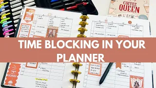 How To Time block in Your Paper Planner #planwithme #timeblocking