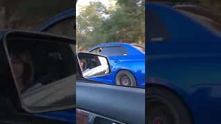 Mercedes C63 amg vs tuned Subaru wrx