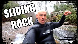 SUPER! Sliding Rock Natural Water Slide of Pisgah National Forest, NC