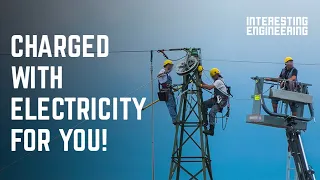 How high voltage AC transmission towers supply our electricity