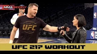 Michael Bisping Tells Megan Olivi to 'Shut Up'