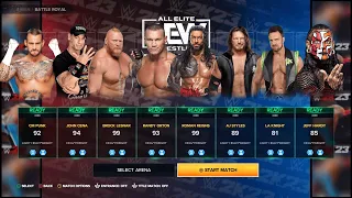 8 Match Royal Rumble Championship Match - WWE 2K23 All Elite Aew Wrestling Dynamite