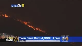 4,500 Acres Burned In Twin Wildfires