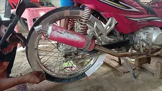 DIY how to fix a motorbike rim that is rusted