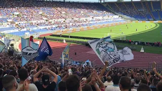 Curva Nord Lazio - Coro LAZIO IS ON FIRE !!! Lazio - Genoa 23 9 2018 Ultras Lazio