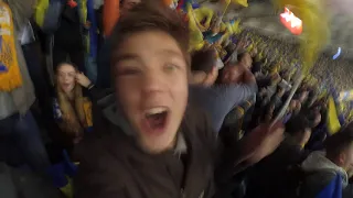 UKRAINE - PORTUGAL GOAL OF YAREMCHUK STADIUM REACTION