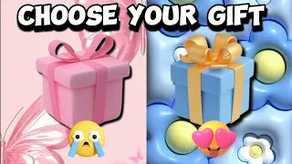 Choose your gift 🎁🕐🤑 2 gift box challenge || Pink vs Blue #wouldyourather #goodvsbad