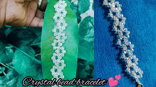 Make a Beautiful Bead Bracelet at Home crystal 🔮 💓