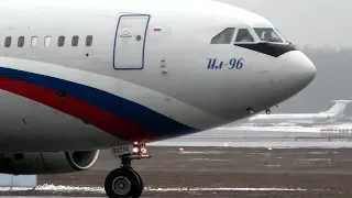 ILl-96 - Drove up so close that you can see the pilots / Vnukovo Airport