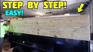 How to Build SIDE WALLS for a DUMP TRAILER!