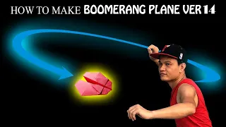 Kağıttan Boomerang Uçak Yapımı v 14 | Bumerang kağıt uçakları yapma | Paper Airplane easy