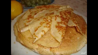 Pancakes on kefir custard
