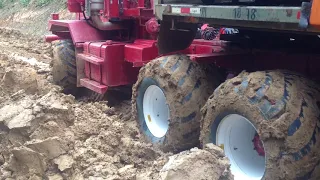 Kenworth 6x6 in the mud