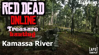Red Dead Online. Treasure hunting. Kamassa River / Карта Река Камасса