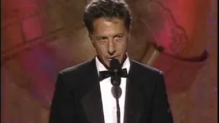 Dustin Hoffman Wins Best Actor Motion Picture Drama - Golden Globes 1989