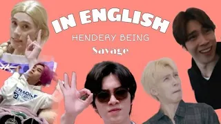 WAYV HENDERY being SAVAGE in ENGLISH