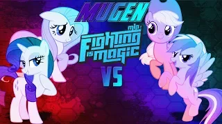 Mugen Fighting Is Magic Fluttershy & Rarity VS Applejack & Rainbow Dash