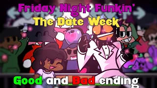 All Endings: The Date Week Full Week - Friday Night Funkin