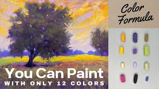 Amazing Color Formula - Paint with Only 12 Colors! - Real TimeTutorial