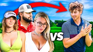 We Challenged GM Golf To A Match | Ft. Corinna Kopf & Grace Charis