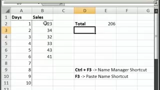 Create Dynamic Named Ranges in Excel Across Rows Going Up/Down