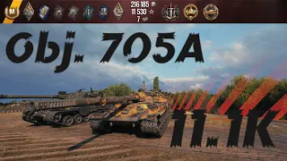 Obj. 705A - Sidescrape Monster - 11.1K Damage 5 Kills - World of Tanks