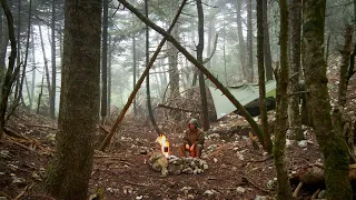 Bushcraft In Wild Forest...