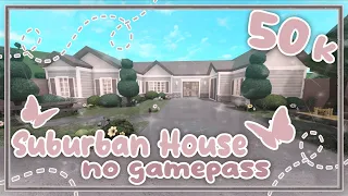 Bloxburg Build || Aesthetic Suburban Family House [no gamepass] 50k