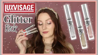 Новинка💫Жидкие тени Lux Visage Glitter Rock | Свотчи на глазах, три макияжа глаз, обзор