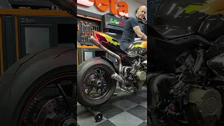 FM Projects full Titanium race exhaust on Ducati Panigale V4S - First Start!