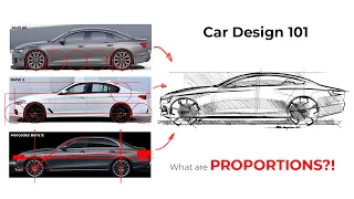 CAR DESIGN 101 - what is PROPORTIONS?! - Sedan #cardesign #automotivedesign #proportions
