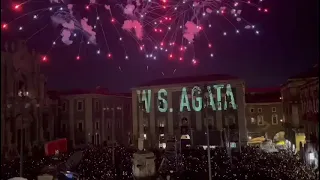 Fuochi d'artificio per la Festa di Sant'Agata a Catania