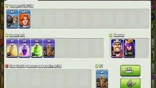 Train 27 Valkyries with just A SINGLE GEM. No dark elixir required. Training time 1 second!