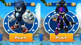 Sonic Dash Update: Werehog and Reaper Metal Sonic New Characters Unlocked Fully Upgraded Gameplay