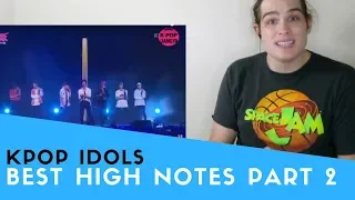 Voice Teacher Reacts to KPOP High Notes Compilation Part 2