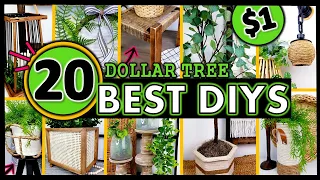 BEST $1 HIGH END DOLLAR TREE DIY'S | 20 DECOR IDEAS to TRY in 2022